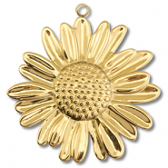 Ciondoli in acciaio inossidabile fiore oro