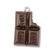 Pendenti in resina cioccolato marrone scuro