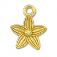 Ciondoli in acciaio inossidabile fiore oro