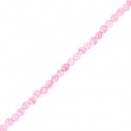 Perline di conchiglia tonda rosa