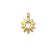 Ciondoli di metallo DQ sole oro (privo di nichel)