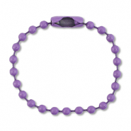 Componenti colorati anello catena a palline con chiusura viola