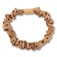 Elastici per capelli a pois marrone