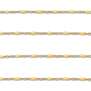 Componenti in acciaio inossidabile 1mm catena oro-arancio pesca