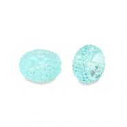 Perline in resina rondella 6mm blu chiaro