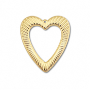 Ciondoli in acciaio inossidabile cuore oro