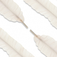 Lacci delle scarpe trendy organza beige
