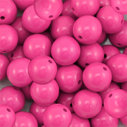 DQ Perline in acrilico 18 mm rosa magenta