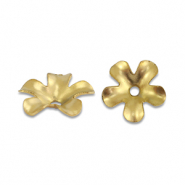 Componenti in acciaio inossidabile tappi per perline fiore oro