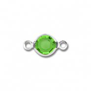 Componenti in acciaio inossidabile tonda argento-verde