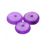 Perline in pietra naturale Quarzo rondella viola
