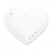 Ciondoli accattivanti cuore bianco