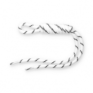 Portachiavi paracord bianco-nero