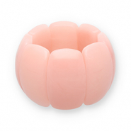 Bracciali in resina rosa albicocca chiaro