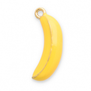 Ciondoli in acciaio inossidabile banana oro-giallo
