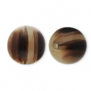 Perline in acrilico 12 mm beige sabbia-marrone
