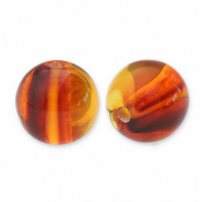 Perline in acrilico 12 mm marrone topazio