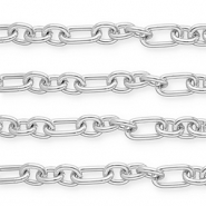 Componenti in alluminio catena a rol&ograve; anchor argento