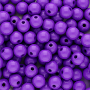 Perline in acrilico 6 mm lucido viola scuro