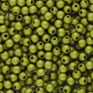 Perline in acrilico 4 mm lucido verde oliva