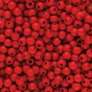 Perline in acrilico 4 mm lucido rosso