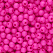 Perline in acrilico 4 mm lucido rosa magenta
