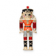 Broches schiaccianoci oro-nero-rosso
