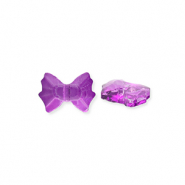 Perline sfaccettate fashion fiocco viola