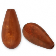 Perline Polaris Elements a forma di goccia Polmo rame marrone