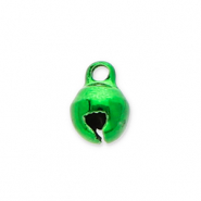 Ciondoli di metallo campanellini 6mm verde