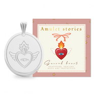 BY31&reg; Ciondoli in acciaio inossidabile sacro cuore argento