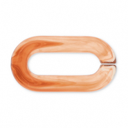 Catena in acrilico 20mm maglie sciolte arancione