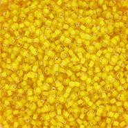 Rocailles Preciosa Ornela 8/0-85016 giallo sole-rivestimento bianco