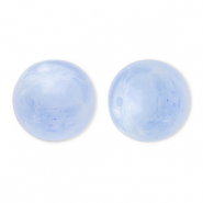 Perline in acrilico 16 mm tonda blu-marmo