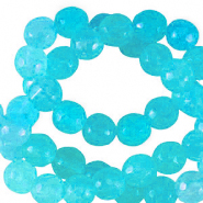 Perline in pietra naturale 6mm blu acquamarina