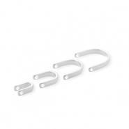 Ciondoli di metallo DQ&reg; arco set di 4 argento antico (privo di nichel)