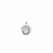 Ciondoli di metallo DQ&reg; conchiglia argento antico (privo di nichel)