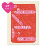 Espositori bigiotteria in cartoncino "We go together..." rosso-rosa-biancastro