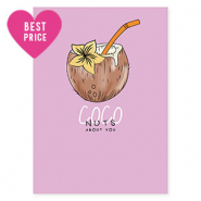 Espositori bigiotteria in cartoncino "Coco nuts about you" lilla-marrone