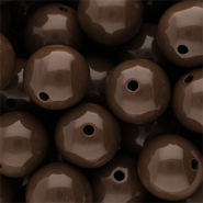 DQ Perline in acrilico 18 mm lucido Cappuccino brown 19-1220 TCX
