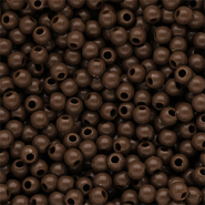 DQ Perline in acrilico 4 mm lucido Cappuccino brown 19-1220 TCX