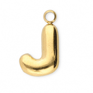 Ciondoli in acciaio inossidabile lettera J oro