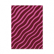 BY31&reg; Espositori bigiotteria in cartoncino linee aggraziate rosso bordeaux-fucsia