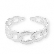 Bracciali in acciaio inossidabile bangle catena a rolò grumetta argento