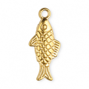 Ciondoli in acciaio inossidabile pesce oro