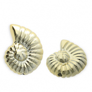Perline in acrilico conchiglia oro