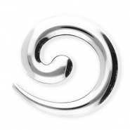 Broches accattivanti in acciaio inossidabile spirale argento