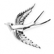 Broches accattivanti in acciaio inossidabile rondine argento