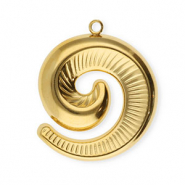 Ciondoli in acciaio inossidabile spirale oro