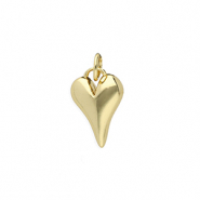 Metallo TQ in ottone ciondolo cuore oro